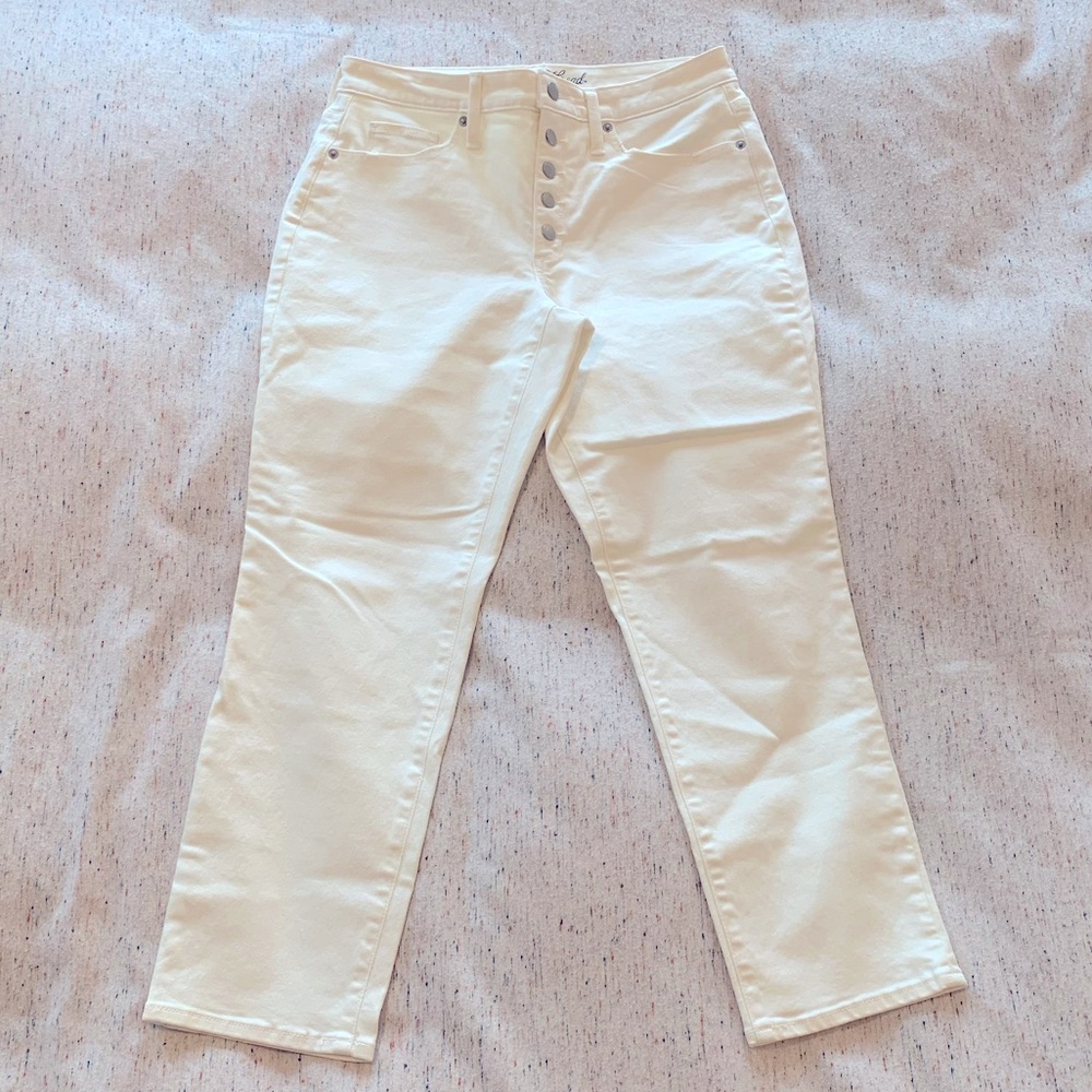 Eggshell Ankle Jeans